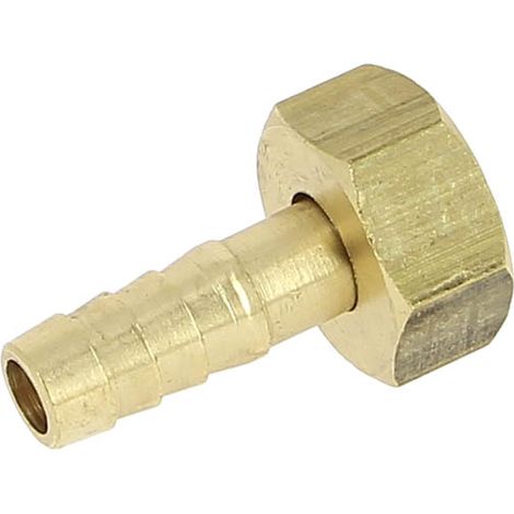 Anquier – Raccord laiton femelle 1/2" – Embout cannelé Ø10 – Filetage plomberie – Raccord pour tuyau polyéthylène PTR