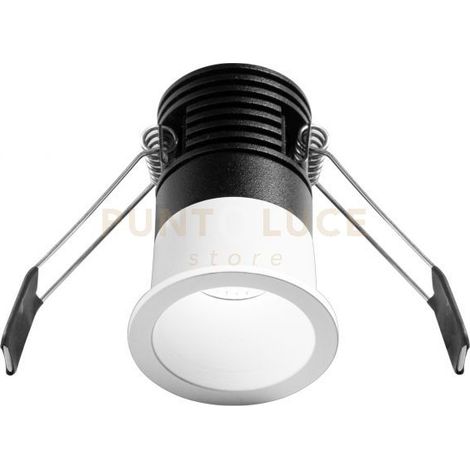GFA1110C- FARETTO AD INCASSO OTTICA RIENTRATA A LED 3000K 400LM 5W D.4CM BIANCO