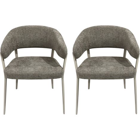 Lot De 2 Fauteuils - Home Deco Factory - Emilia - Confort - Marron