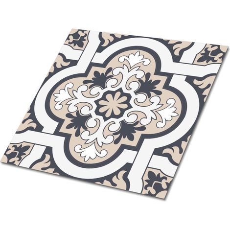 Carreaux autocollants PVC, Carrelage PVC adhésif - 30x30cm - Kit de 9 - Décoration De Feuilles, Stickers carrelage carreaux (1/5)
