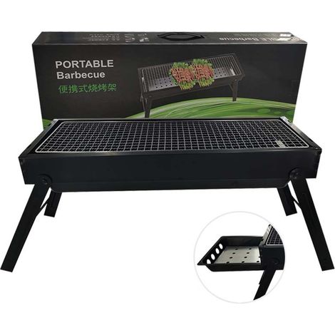 portable multifonction sans fumée pliable à charbon de bois (1/4)