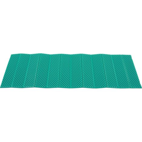 Matelas de sol double alvéolé pliable en mousse épaisse pour le camping en plein air 186 x 57 cm vert foncé (1/5)