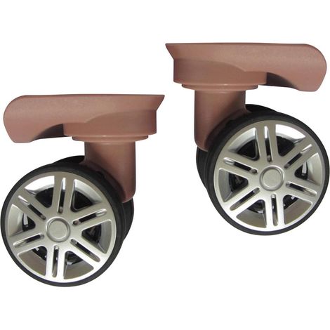 Roues Pivotantes De Remplacement, Roues De Valise De Voyage roulettes De Chariot Roues à Double Rangée Roulement Silencieux pour Malle Boîte Trolley