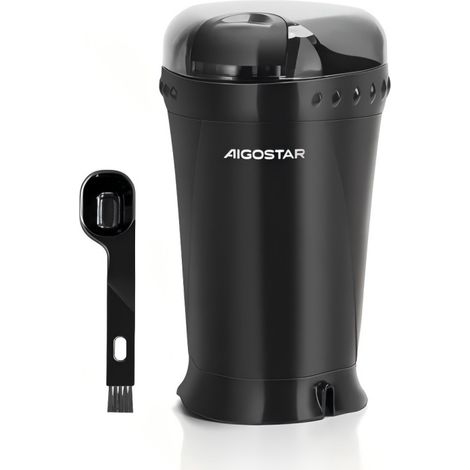 Moulin à café électrique Aigostar 200 W 60 g, moulin à café à un bouton, accessoires pour la maison inclus (1/3)