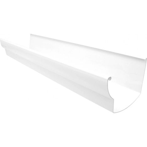 Dachrinne ovation "LG28": Weiß - L. 4m (1/4)