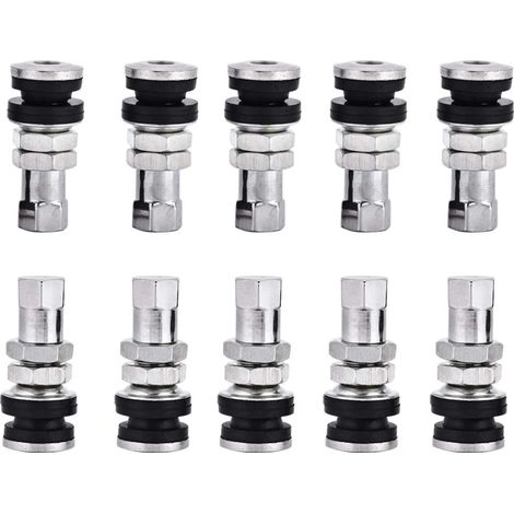 Lntyq Tiges à Valves,10Pcs TR161 Tire Tire Valve Stems Valves de Pneus pour Motos et Voitures avec Tiges à Valves pour Motos, Voitures, Vélos,Véhicules Électriques