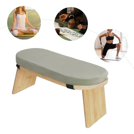 YISSALE - Banc de méditation - Bois de bambou (1/5)