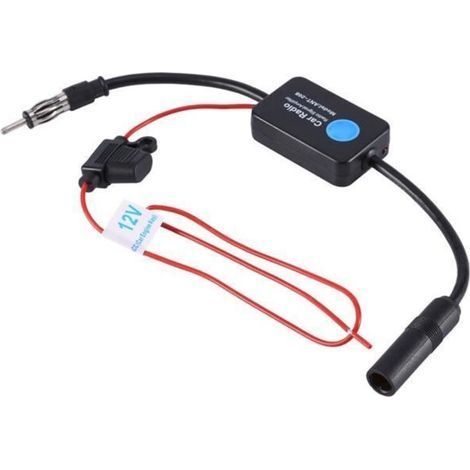 Adattatore amplificatore di segnale per antenna radio Cuque 12V, adattatore FM AM per auto 12V - XIO (1/4)