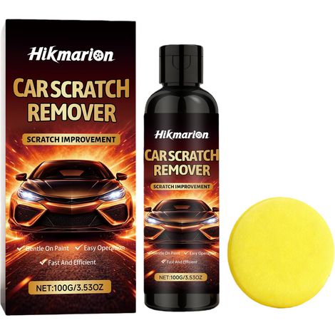 Autokratzerentferner, Lackkratzerreiniger, Poliermittel, Karosseriepflegemittel – 100 g + 1 Schwamm -- DTEKGAZ (1/5)