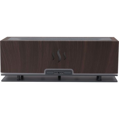 Humidificateur, diffuseur d'arômes, lumière LED, minuterie, silencieux, décoration intérieure, 100-240 V, pour chambre ou bureau, aspect bois foncé, prise UE (1/5)