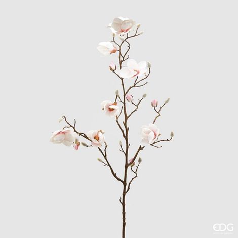EDG Enzo De Gasperi Ramo Magnolia Stellata Artificiale H 120 Cm Pink Cream (1/3)