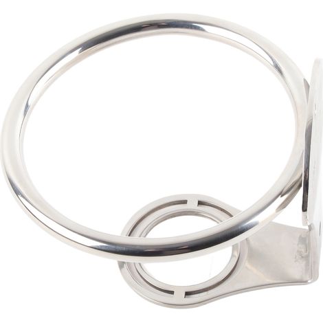 Porte-gobelet inox 304 pour camping-car, bateau, camion - Support bouteille universel anneau fixe pour voiture (1/5)