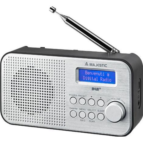 New Majestic RT-194 DAB Portable Numérique Noir, Argent (1/2)