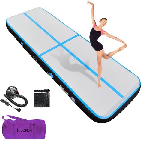Air Floor Mat 3M 4M 5M 6M Tapis de Gymnastique Gonflable avec Pompe 10/20cm d'épaisseur Pistes d'acrobatie Piste Gonflable Air Mat pour Gymnaste Tumbling Yoga Taekwondo (1/5)