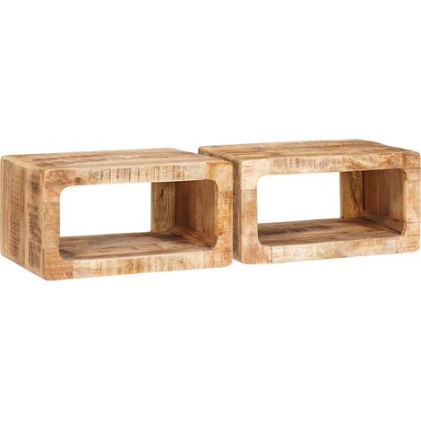 Bedside Tables 45 x 30 x 24 cm Solid mango wood vidaXL (1/5)