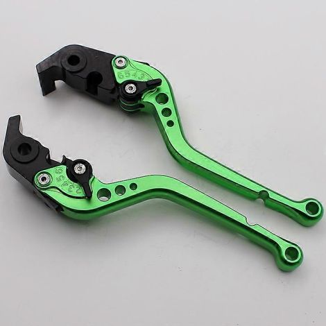 Convient aux motos Ducati 950 Multistrada/S, leviers de frein, klaxon et guidon en alliage d'aluminium modifié (tige longue verte). (1/5)