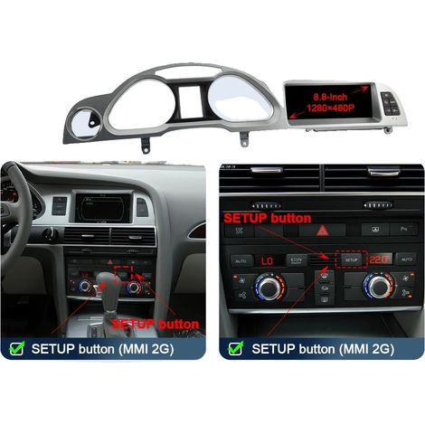 Sistema multimediale per auto, CarPlay wireless, supporto Android Auto, MMI 2G 2005-2009 (1/2)