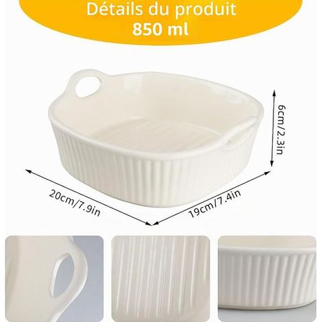Ceramic Oven Dish Round Ceramic Casserole Dish (1/2)