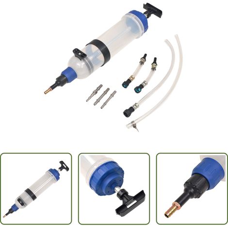 vidaXL Dieselabsaugung - Kraftstoff-Absaugspritze Benzin Diesel Flüssigkeit 1500 ml (1/5)