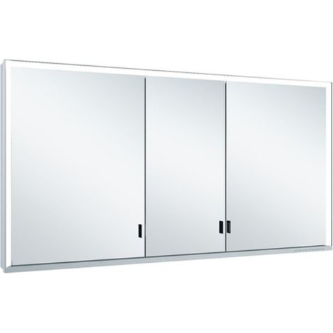 KEUCO Royal Lumos Spiegelschrank Wandvorbau 3-türig, lange Tür,