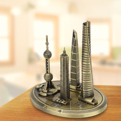 Maquettes architecturales de collection de Shanghai : Tour Perle de l’Orient, souvenir du Centre financier mondial de Shanghai (n° 1) (1/5)