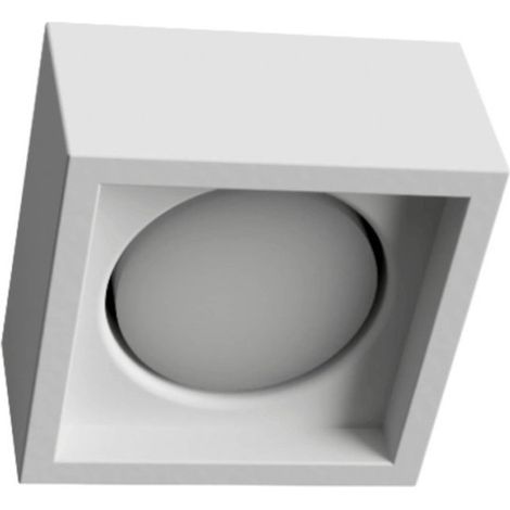 Plafoniera gesso lampadari bartalini ouqe 1 plap7 gx53 led verniciabile (1/5)