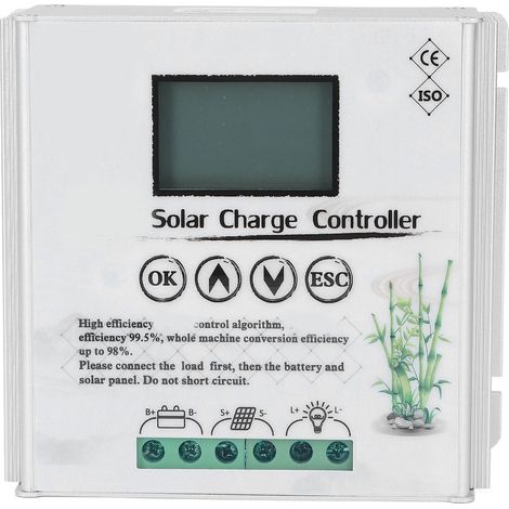 Automatischer MPPT-Solarladeregler (24 V/48 V) mit LCD-Display, 30 A (1/5)