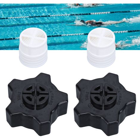 Lot de 2 Couvercles de Vidange et Joints de Remplacement pour Filtres à Sable Pro Series (1/5)