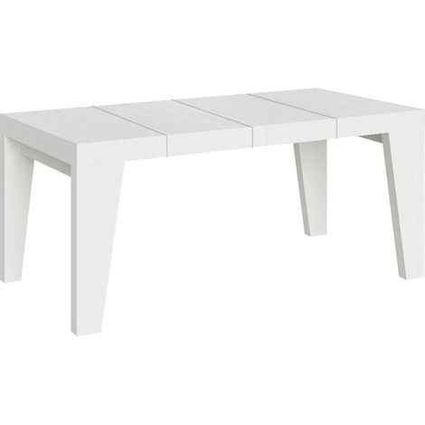 Tavolo Allungabile 90/246x90x77 cm Naxy Premium Bianco Frassino (1/4)
