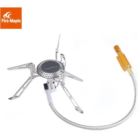 Réchauds à gaz de randonnée, réchaud de pique-nique extérieur, réchaud à gaz portable ultraléger en acier inoxydable Fire Maple FMS-118, brûleurs à gaz de camping, réchauds de cuisson portables (1/5)