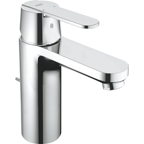 Rubinetto per lavabo da bagno, miscelatore con piletta a scomparsa, tappo incluso, aeratore per il risparmio idrico, facile installazione, finitura cromata. (1/5)