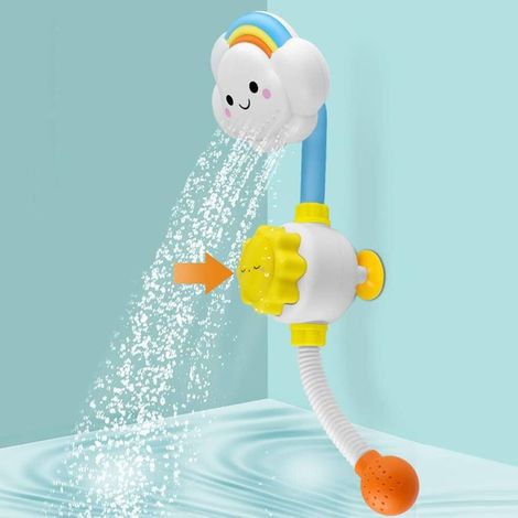 Jouets de bain pour bébé, pommeau de douche en forme de nuage, jouets de bain (1/5)