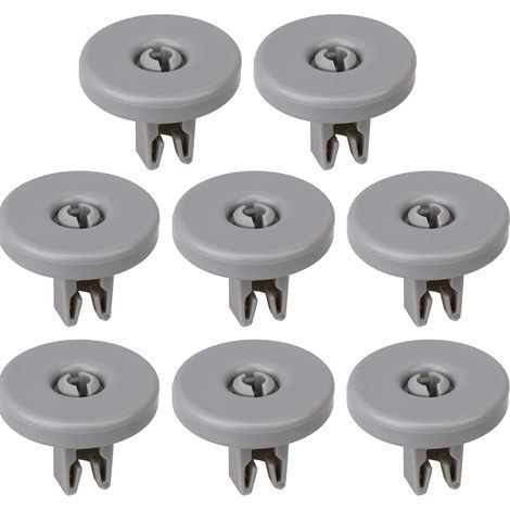 Lot de 8 roulettes pour panier inférieur de lave-vaisselle (1/4)