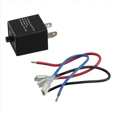 Relé intermitente LED, relé intermitente LED ajustable de 12 V y 3 pines para luces de señalización de giro para automóviles M() (1/5)