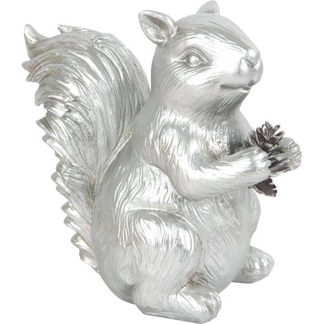 TrendLine Deko Eichhörnchen aus Polyresin 10,5 x 18,5 x 17,5 cm