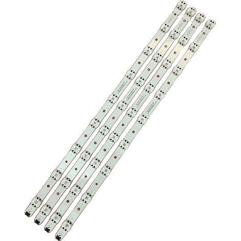 Striscia LED, lunghezza 713 mm, tensione 6V, 9 LED per striscia, compatibile con modelli LG, confezione da 4 (1/5)