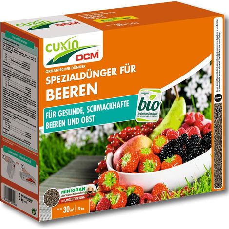 Cuxin engrais pour baies, engrais pour fruits 3 kg engrais pour arbres fruitier,s engrais pour fraises, engrais pour  myrtilles