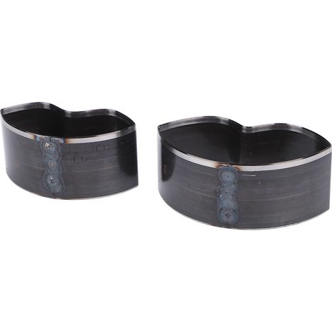 Set de 2 emporte-pièces cuir forme lèvres 60x35mm 50x25mm acier allié pour artisanat et bijoux (1/5)