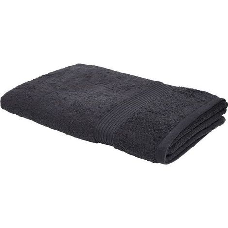TODAY Essential - Maxi drap de bain 90x150 cm 100% Coton coloris fusain (1/4)