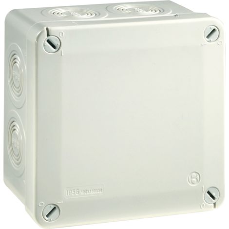 boite de dérivation - 100 x 100 x 50 mm - gris - boite étanche - iboco 05601