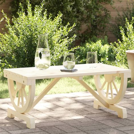 Garten-Couchtisch 90x50x40 cm Massivholz Tanne (1/5)