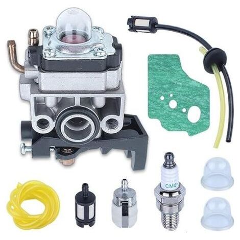 Kit Carburateur pour Moteur Honda GX25 GX35 FG110 HHT35 HHT25, Carburateur + Joint + Filtre + Tuyau Carburant + Filtre à Air + Bougie + Poire Pièces de Rechange 9 en 1 (1/4)