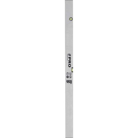 Livella per muratura PRO, modello 300 cm, livellamento e lisciatura di grandi superfici, profilo rettangolare con rinforzo interno, livella a bolla, strumento professionale