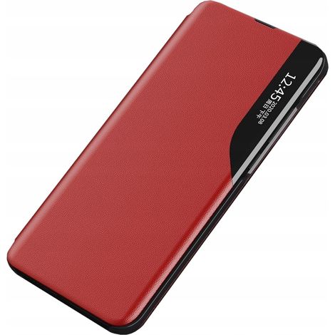 Custodia Eco Leather View per Samsung Galaxy S23+ con patta e supporto, rossa (1/5)