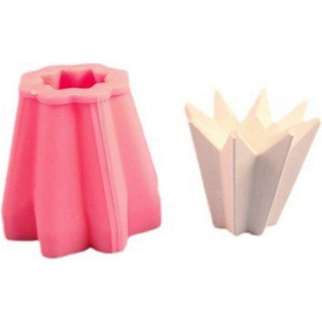 Moules en silicone pour bougeoirs 3D à faire soi-même, moulages, cadeaux faits main, objets décoratifs en argile (1/4)