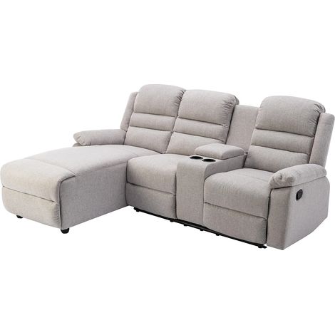 Divano relax in Tessuto Beige - Angolo a sinistra - MACEDONIA (1/5)