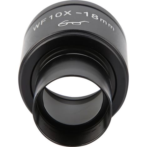 Lentille oculaire grand angle haut point d'oeil pour microscope biologique WF10X/18mm (1/5)