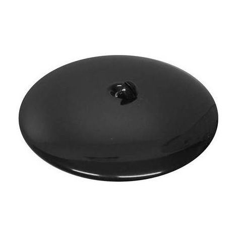 PIASTRA IN OTTONE PESANTE BOMBATA Misura: Diam. 150 mm Nero opaco