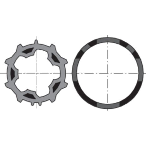 SOMFY Adaptation Roue + Couronne Zf54 (d50) (lot De 10) (1/2)