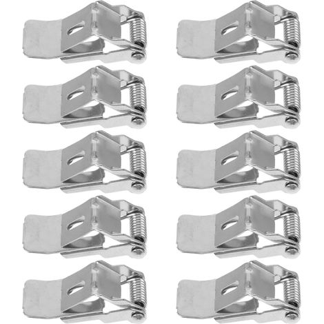 10 piezas de accesorios para paneles LED y focos empotrables, fijaciones de resorte multifuncionales para instalaciones residenciales y (1/5)